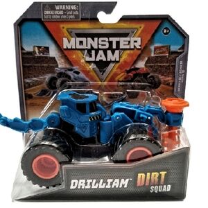 New 2024 Hot Wheel Monster Jam Truck DRILLIAM 1:64 Dirt Squad Series 9 RARE